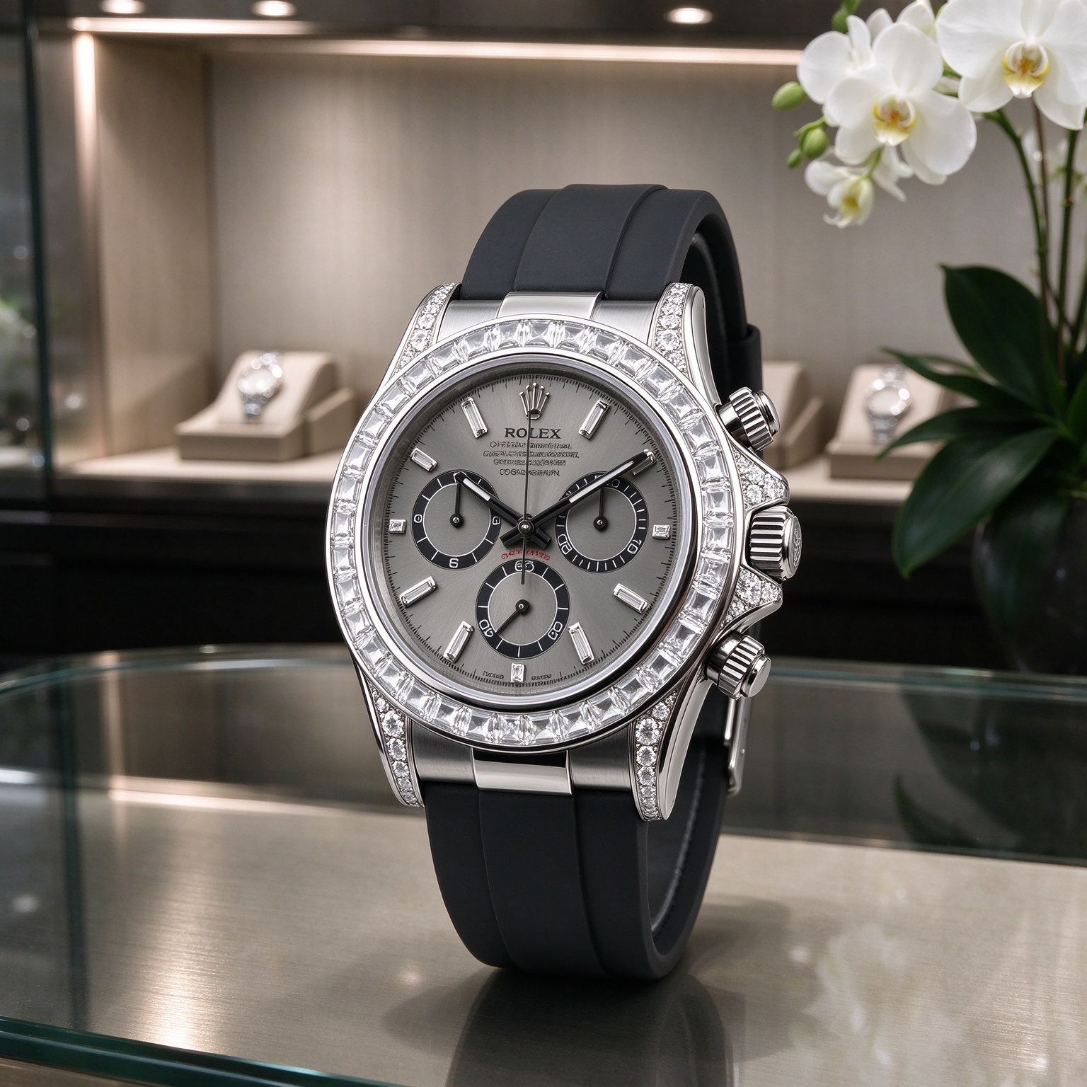 Rolex Cosmometer Daytona 126539TBR Cement Grey T-Square Diamond 40mm Automatic Chronograph