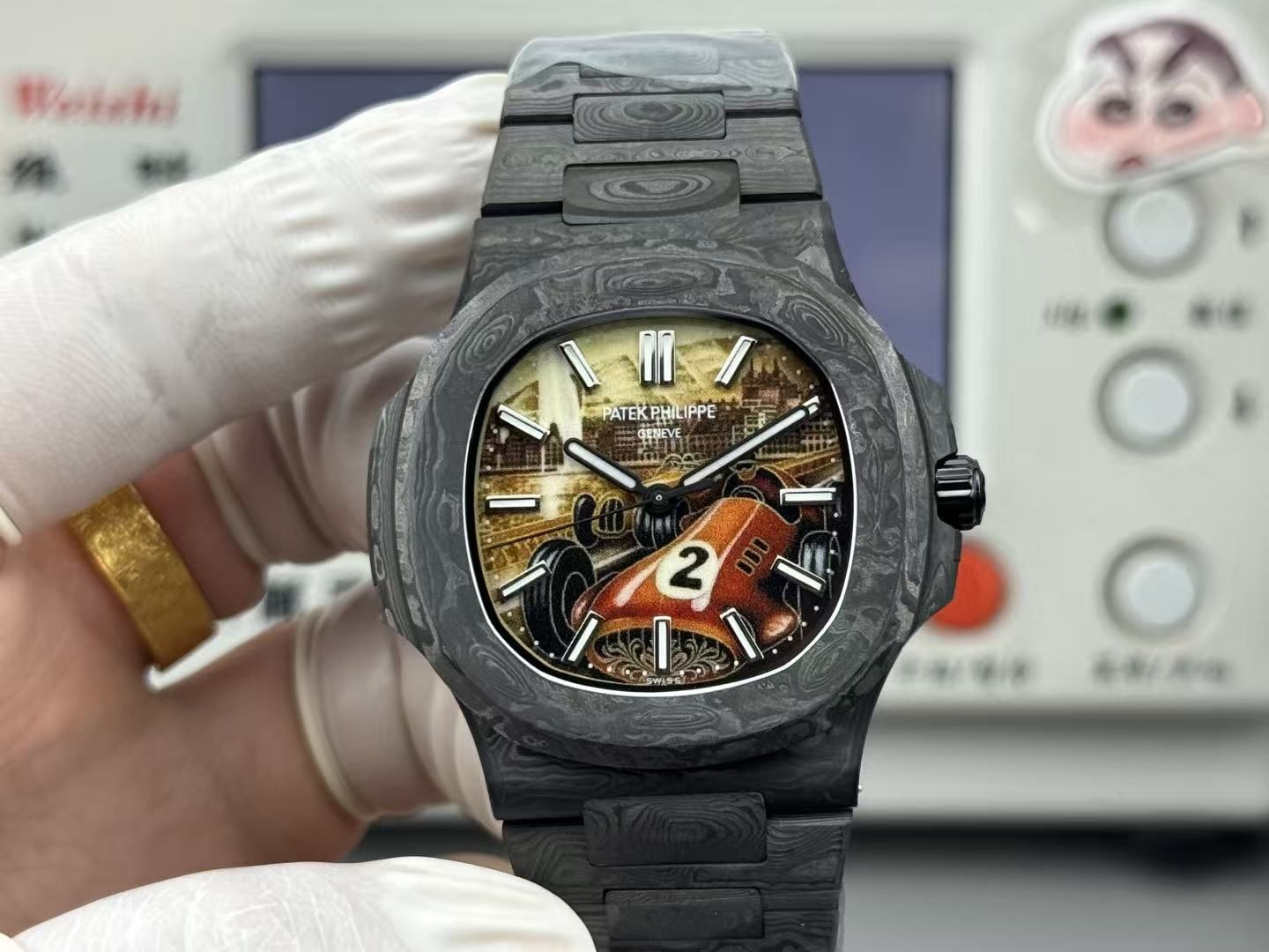 Patek Philippe Nautilus Carbon Racing Painted Disc Automatic Unisex 图 4