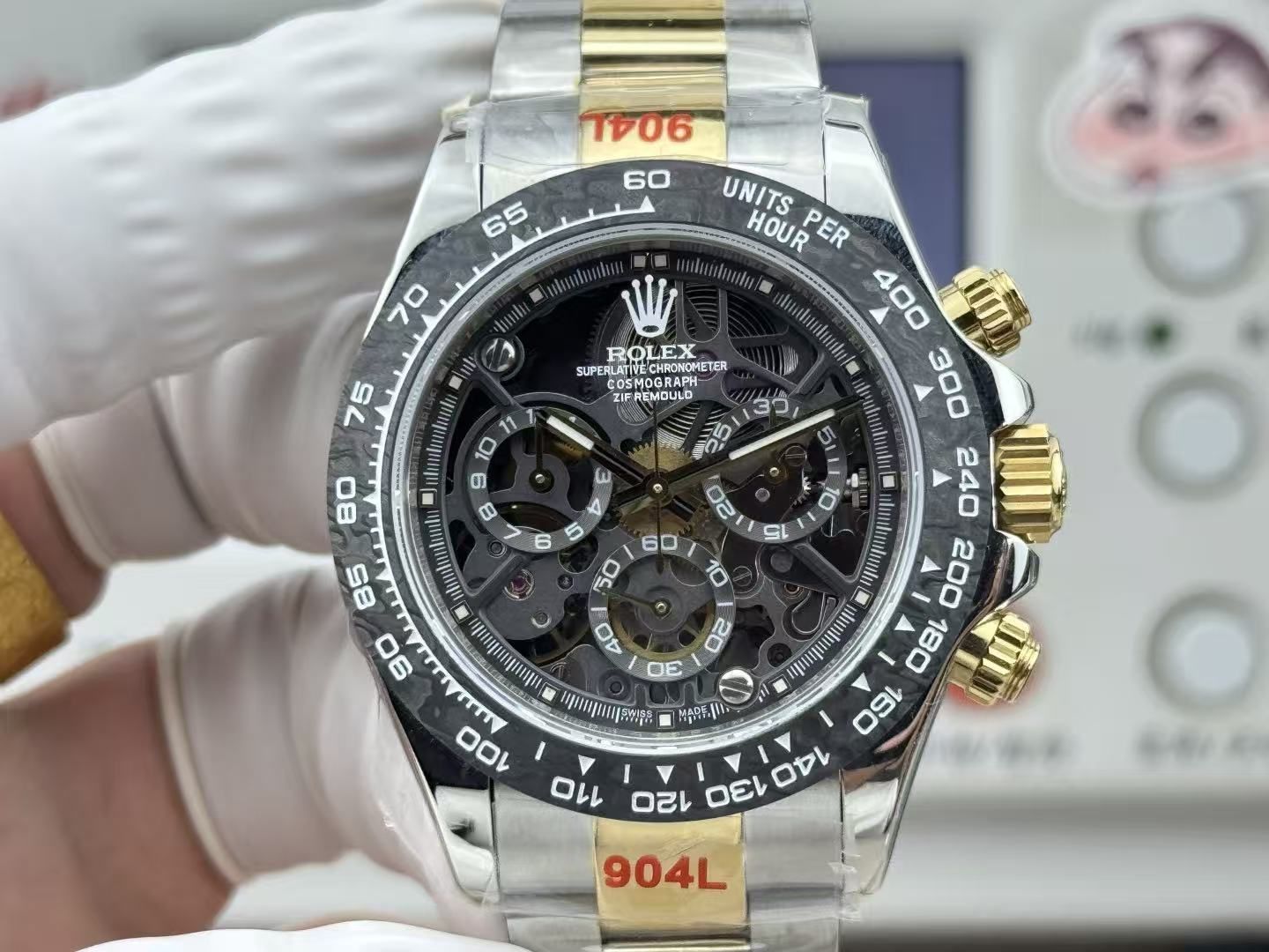 Rolex Cosmometer Daytona Gold 40mm Automatic Chronograph Men's Watch 图 4