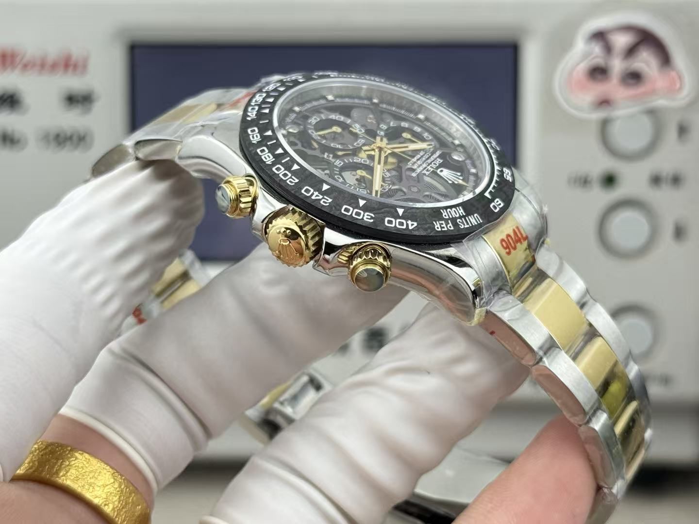 Rolex Cosmometer Daytona Gold 40mm Automatic Chronograph Men's Watch 图 6