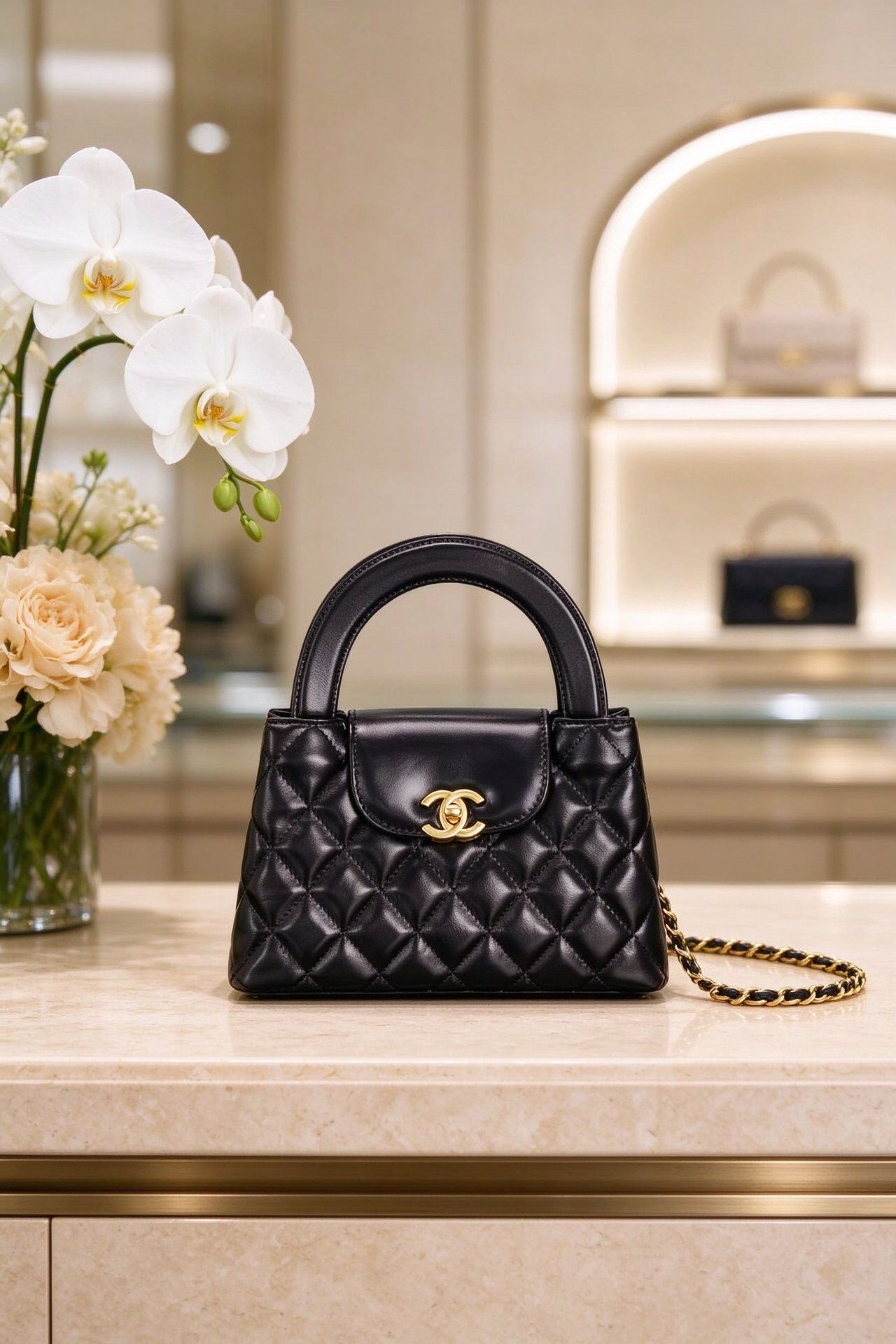 Classic Diamond Mini Kelly Handbag Chain Shoulder Crossbody Women's Bag 图 3