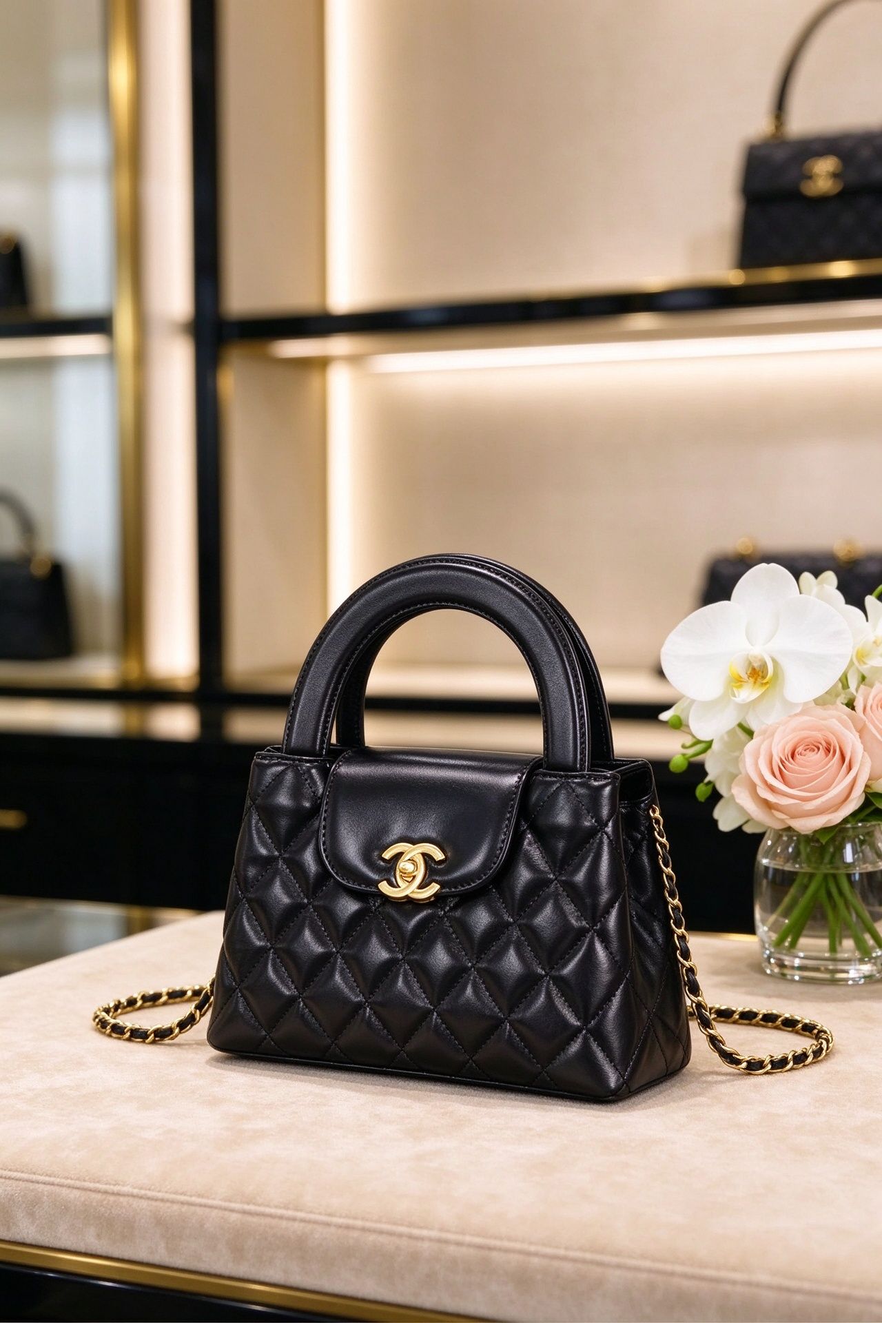 Classic Diamond Mini Kelly Handbag Chain Shoulder Crossbody Women's Bag 图 5