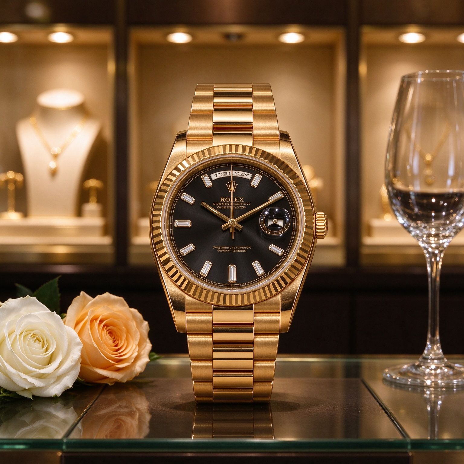 Đồng hồ đeo tay lịch chủ nhật nam cao cấp  40mm Dog Tooth Ring Diamond Label Business Đồng hồ thạch anh nam 图 5