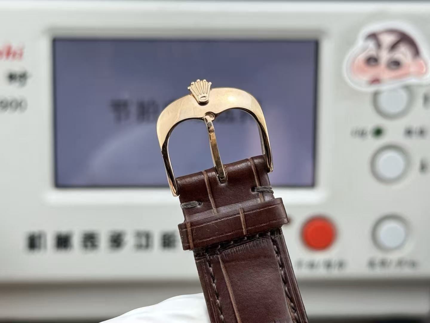 Light luxury business men's automatic watch 40mm embossed dial calendar display genuine leather strap men's watch 图 8