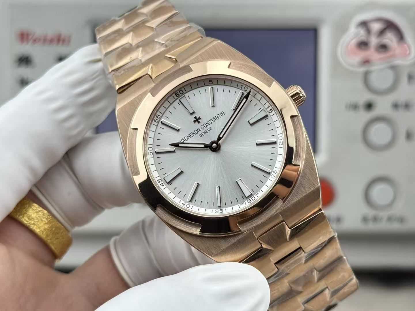 Jam tangan automatik dua pin ultra-nipis mewah ringan jam tangan keluli sukan jam tangan lelaki pergerakan tourbillon mutiara dail bercahaya 图 3