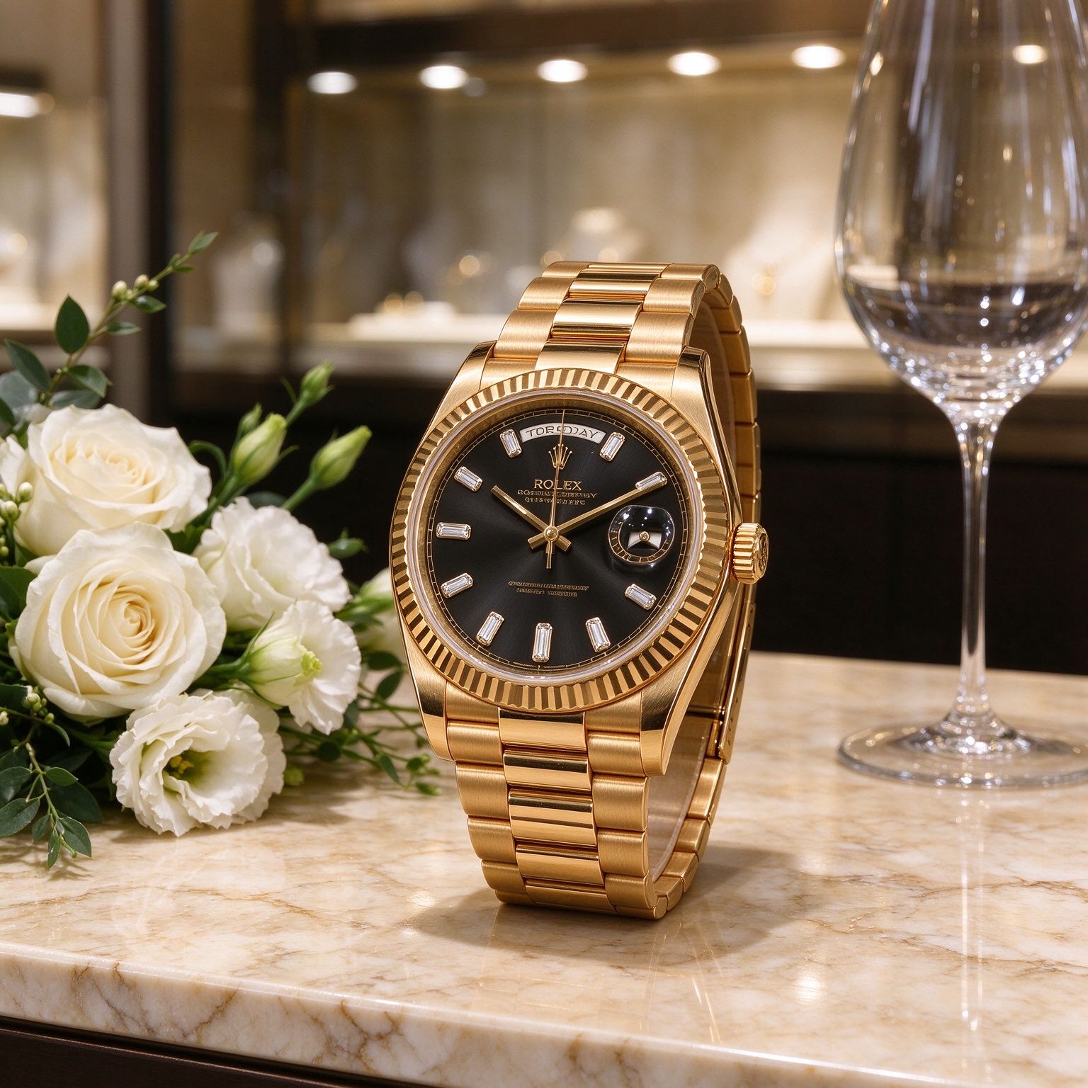 Đồng hồ đeo tay lịch chủ nhật nam cao cấp  40mm Dog Tooth Ring Diamond Label Business Đồng hồ thạch anh nam 图 3