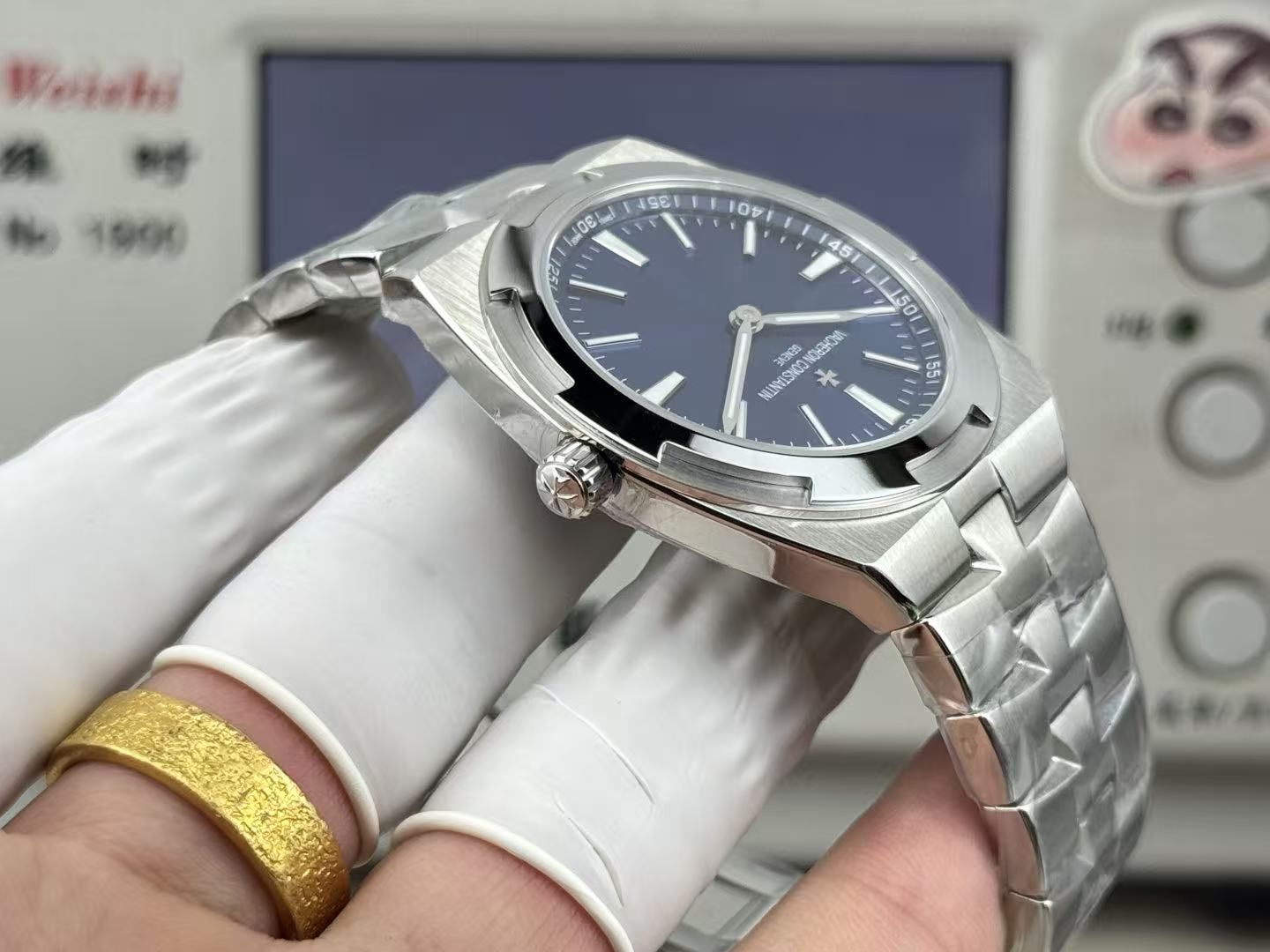 Lelaki Ultra-nipis Dua Jarum Automatik Mutiara Tourbillon Kaliber Perniagaan Sukan Jam Tangan Lelaki Band Keluli Bercahaya 图 7