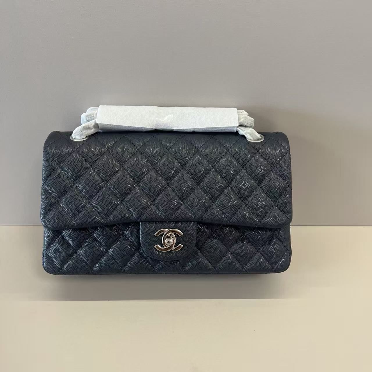 Classic Diamond Plaid Caviar Leather Flap Chain Bag Women's Light Luxury Crossbody Shoulder Bag Commuter Dinner Bag 3 Colors 图 3