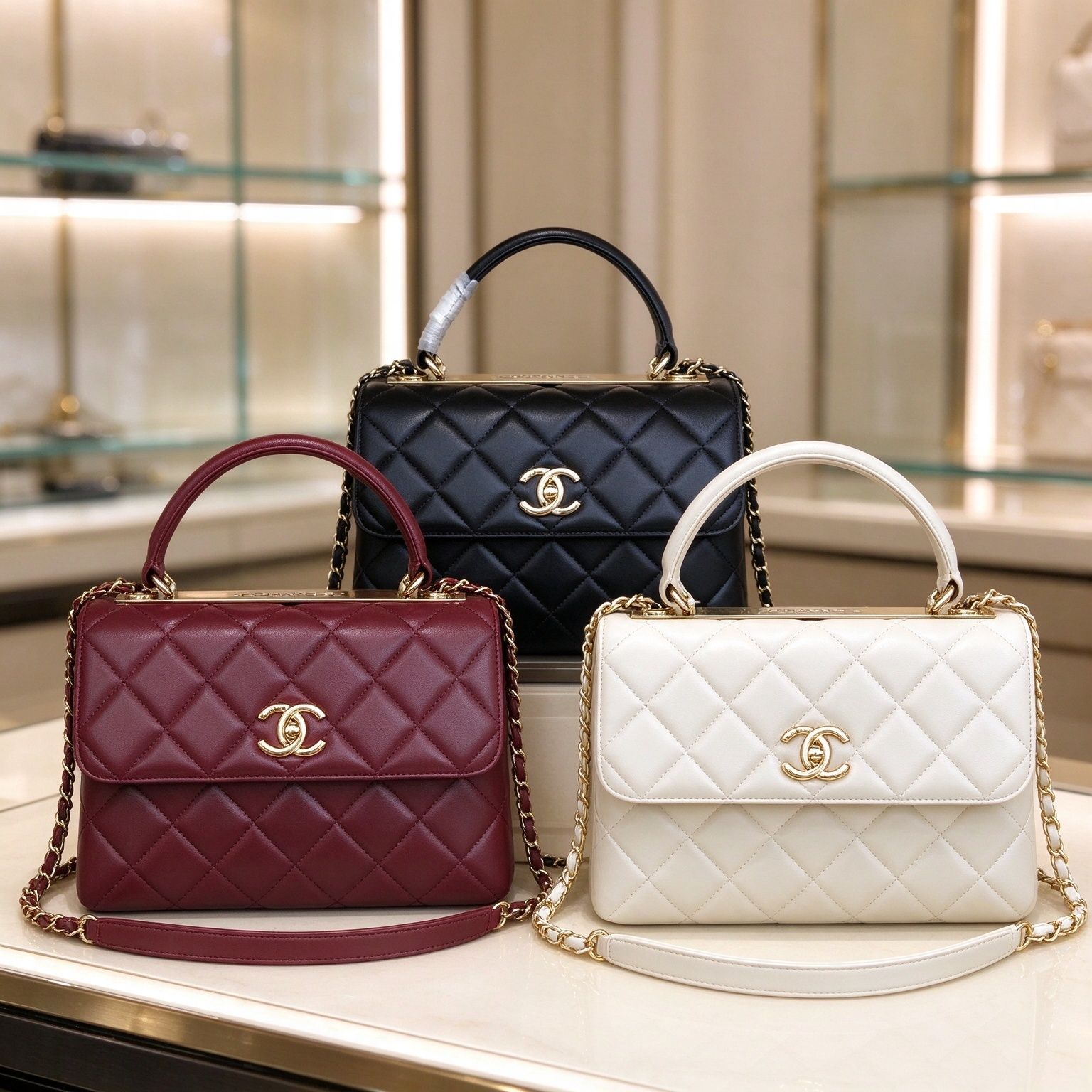 Chanel Women's Diamond Plaid Handbag Vintage Chain Crossbody Light Luxury Flap Shoulder Bag 8 Colors Optional
