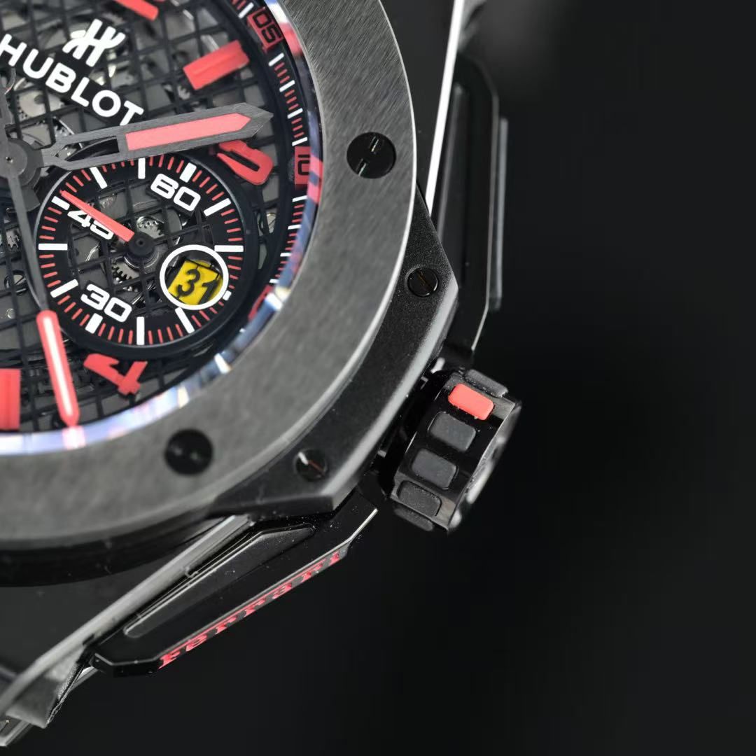 Big Bang Ferrari Sport Chronograph Men's Skeleton Luminous Racing Watch 图 4
