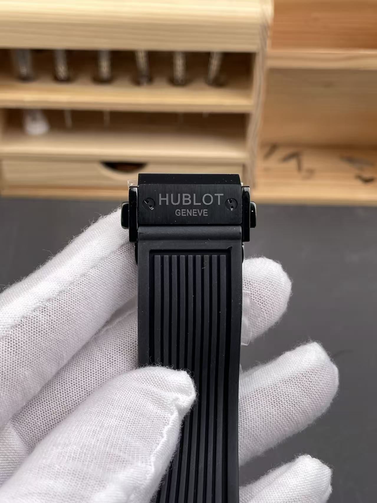 Hublot Keg Shape Soul Big Bang, Black Ceramic, Skeleton Chronograph, Rubber Strap 图 8
